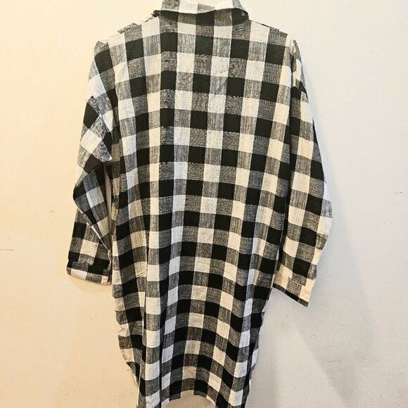 Hers & Mine button up plaid shirt size M - Picture 4 of 8